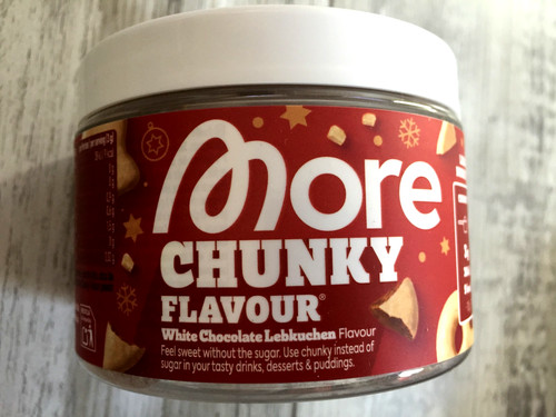 More chunky white chocolate - white,